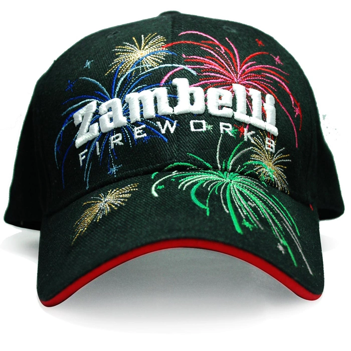 Constructed 3D Embroidery Sandwich Racing Baseball Cap (TRB053)