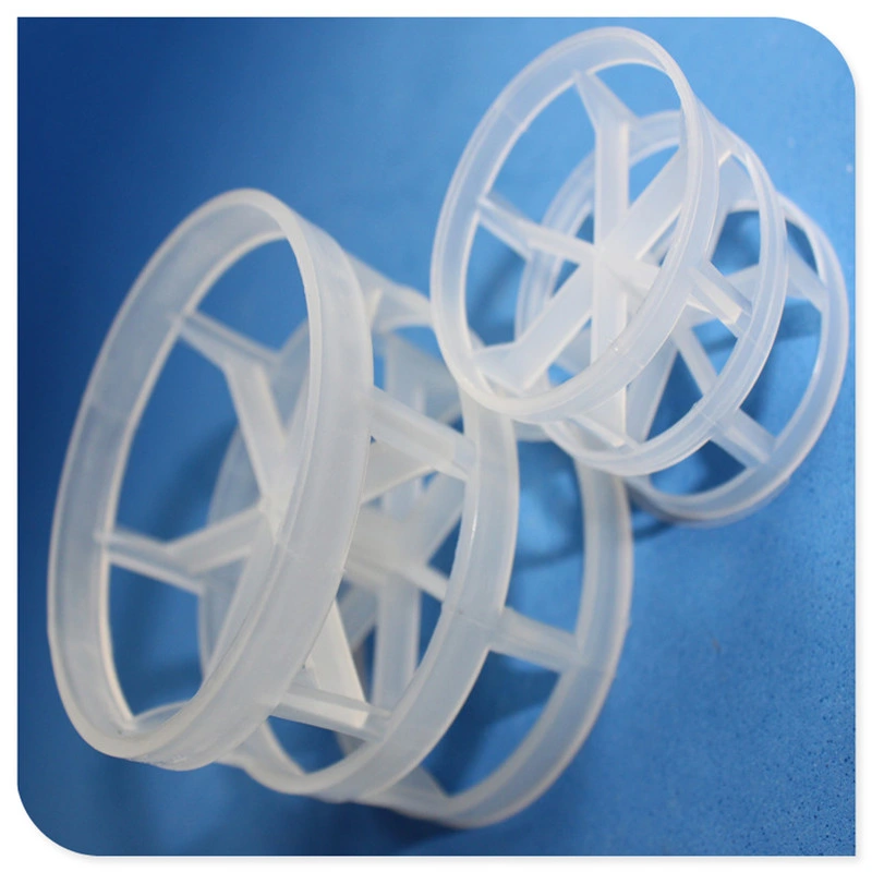 PP PVDF PVC CPVC PTFE Pall Ring Used in Absorption Tower