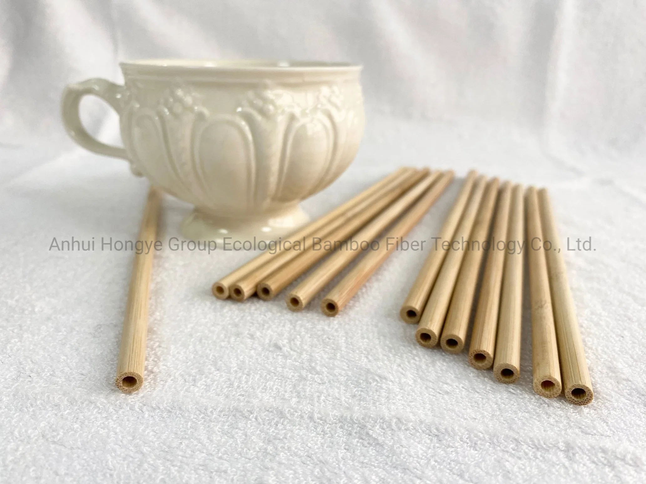 Disposable Carbonization 100% Bamboo Straw Biodegradable Hot Sale Eco-Friendly Product 6.2*200 mm