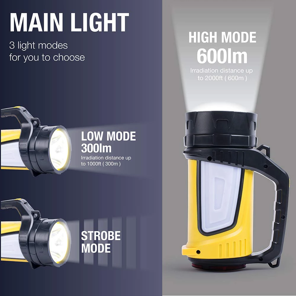 Goldemore10 wiederaufladbare LED-Taschenlampen High Lumen Taschenlampe als Powerbank