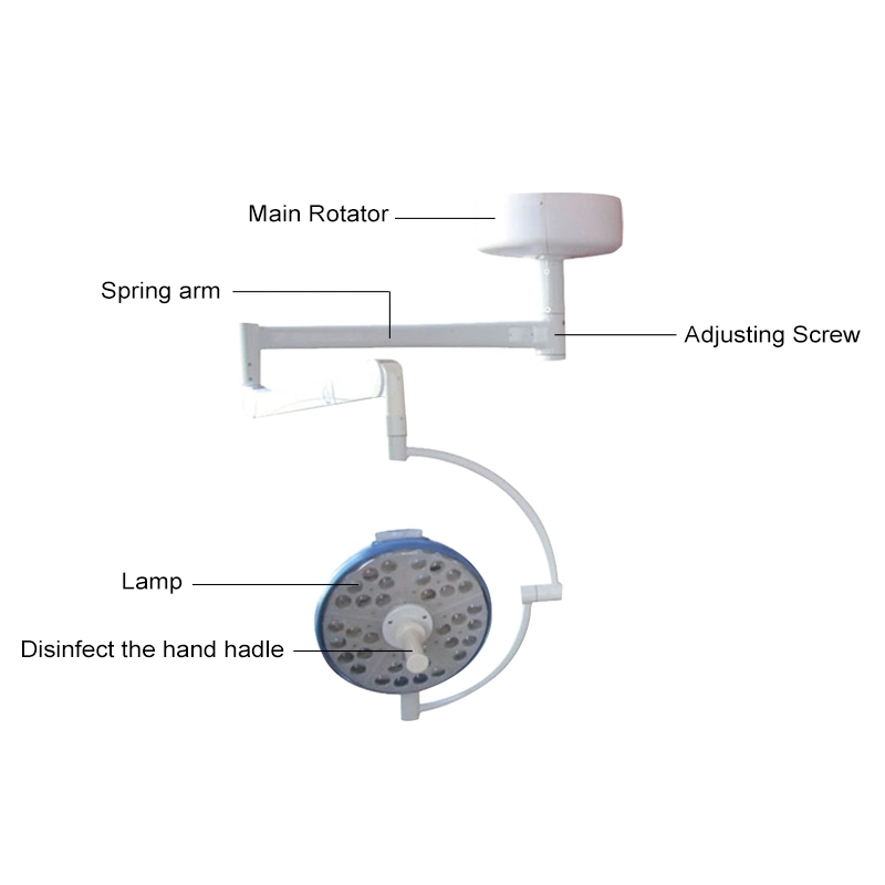 Lampe d'exploitation Single-Head Ceiling-Mounted Shadowless lampe opérationnel