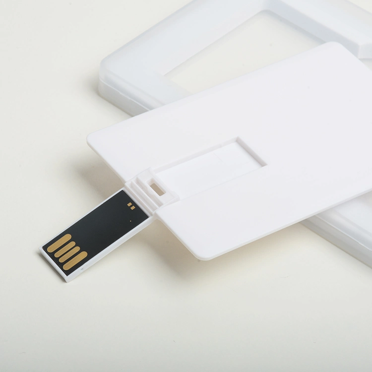 Clé USB 2.0 en forme de carte OEM avec 8 Go à 128 Go Capacité pour le cadeau promotionnel Pen Drive