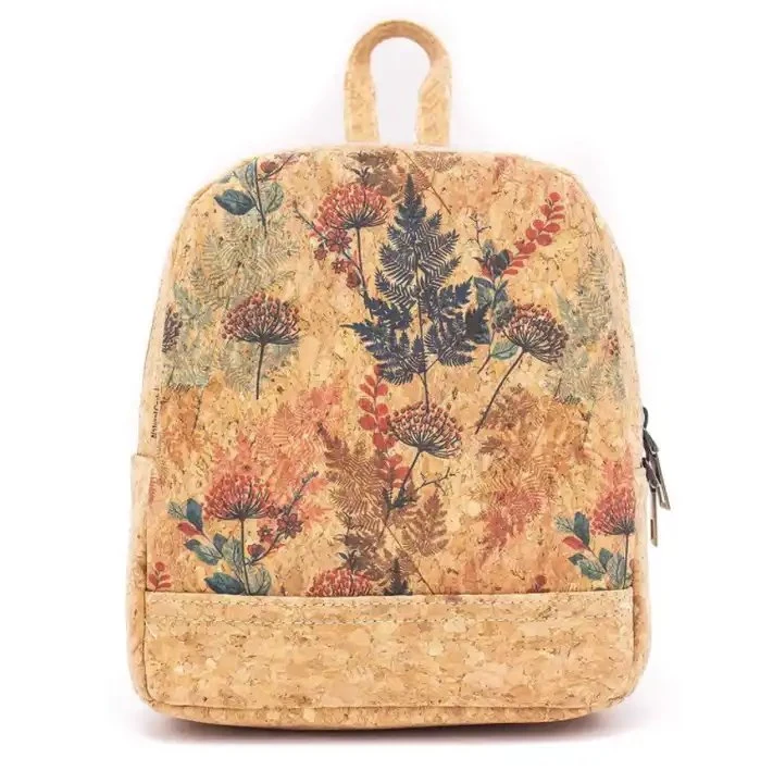 Customize Printed Cork Backpack for Women Daily Life Backpack Cork Bag