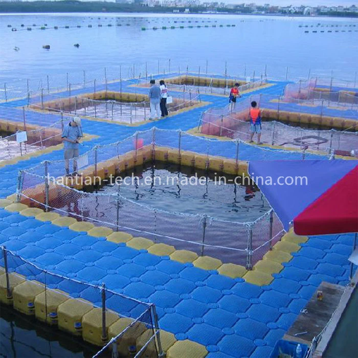 Pescado equipos agrícolas plástico HDPE Pontoon Mayoreo muelle flotante