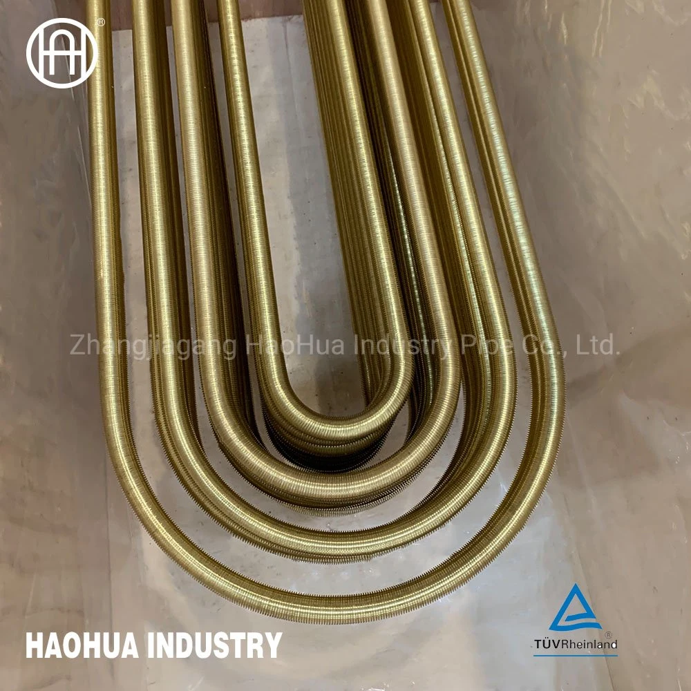 U Type Copper Low Fin Tubes Copper Finned Pipes for Cooling Heat Exchanger