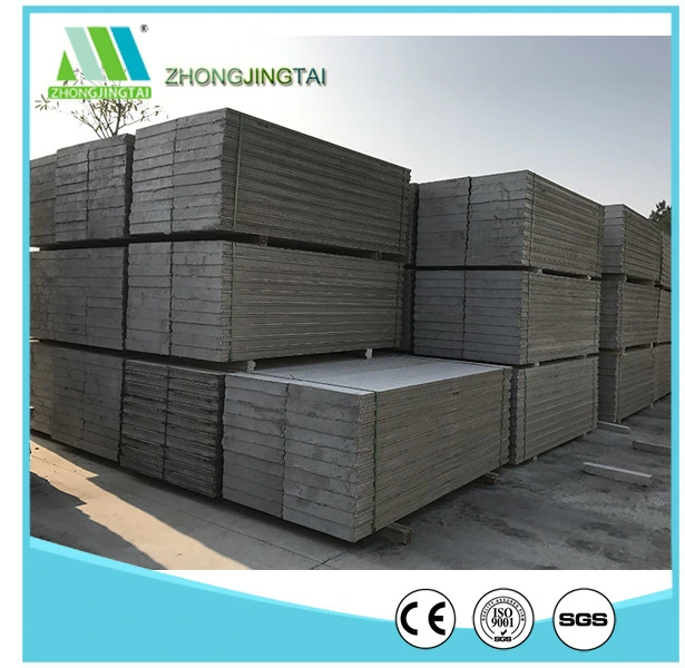 Lightweight Composite Wallboard Sound Insulation Fireproof EPS Cement Sandwich Panel for Villa/Office/Hotel