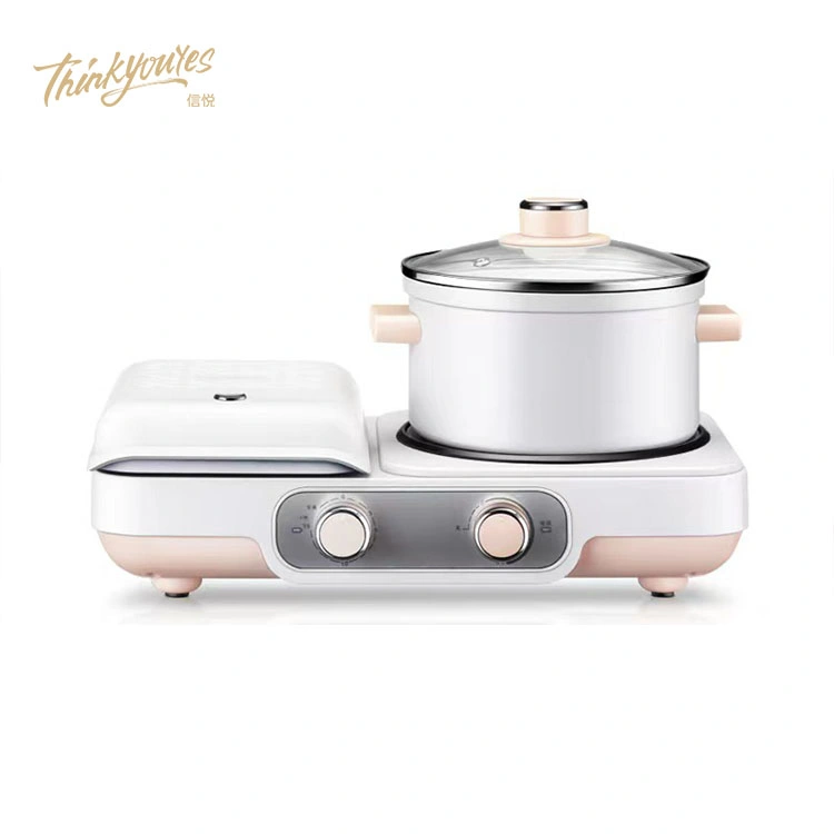 1200W Multi-Function Double Plate Detachable High Power Quick Heating Multifunctional Breakfast Machine