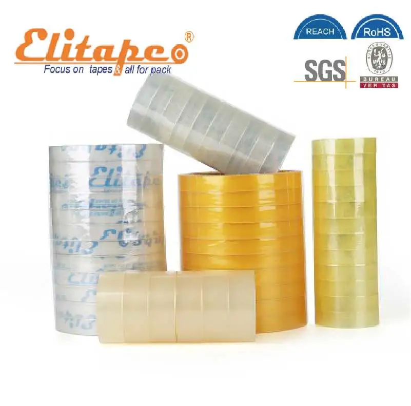 Elitape Shh Yellowish Adhesive Tape for Packing, House Keeping, School Office Used