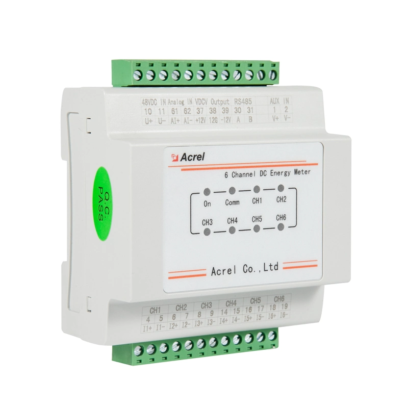 Amc16-Dett 6 Circuits DC Energy Meter with Hall Sensor for Telecom Tower