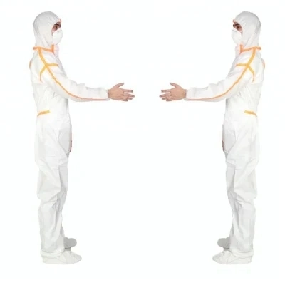 Category III Disposable Heavy Chemical Resistant OEM PP+PE Protective Clothing