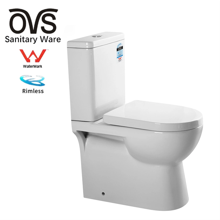 Ovs Cupc High Quality Sanitary Wares Floor Mounted Bathroom Porcelain Ceramic Wc Two Piece Toilet Bowl