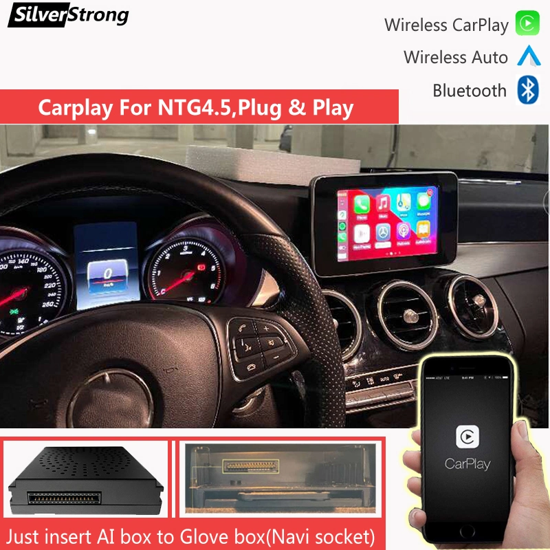 Wireless Apple Carplay Android Box for Benz a/B/C/E/G/Glk/Cls/Ml Class with Ntg 4.5