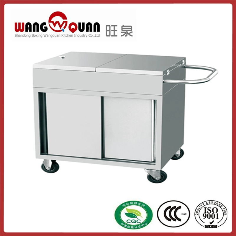 Stainless Steel Flat Trolley Mobile Cart Foldable Trolley