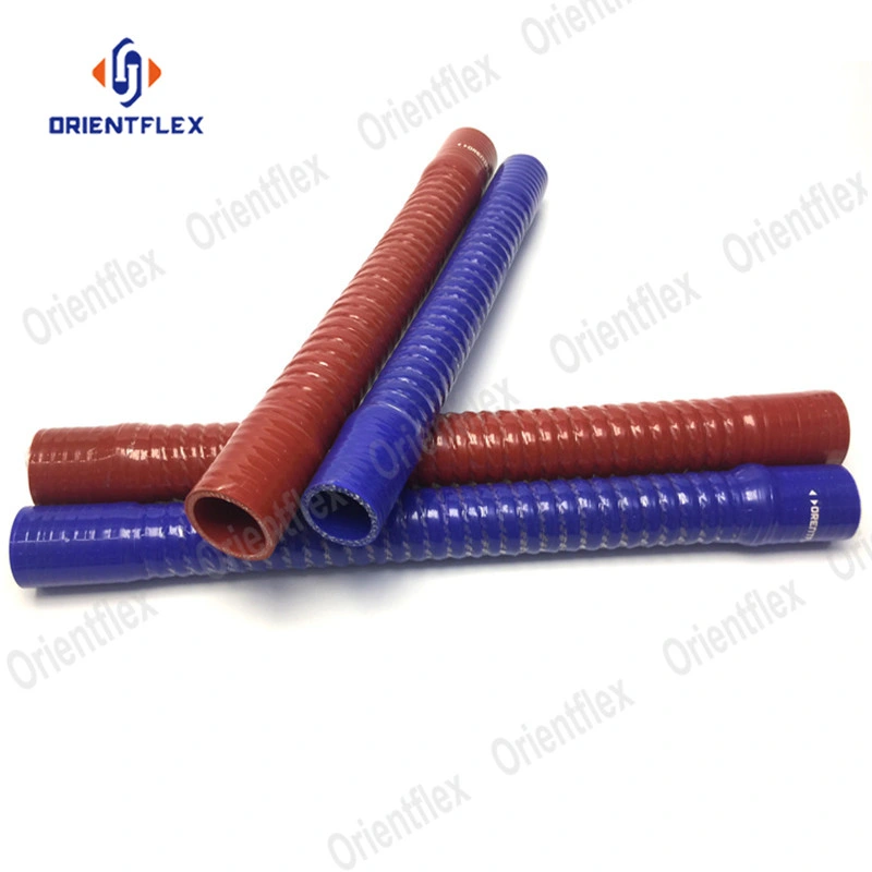 Rendimiento tubo flexible de silicona reforzada corrugada tubo 60mm 38mm