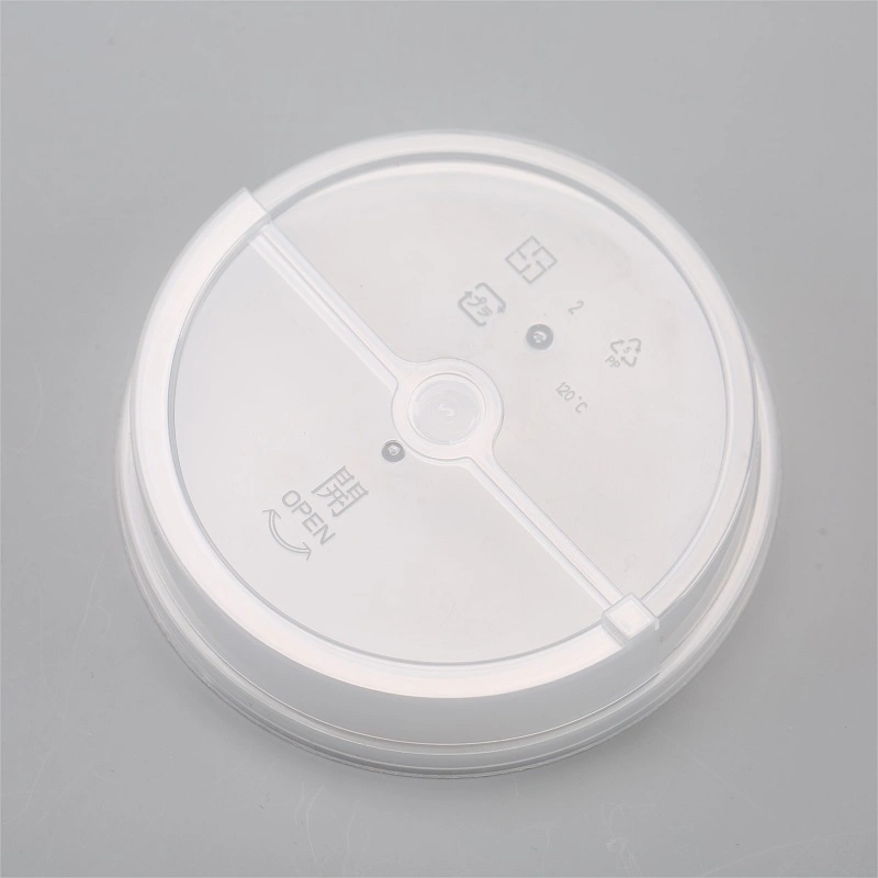 90mm Caliber Food Grade PP Plastic Lid with Stopper Plug Milk Tea/Coffee Cup Lid for Drinking