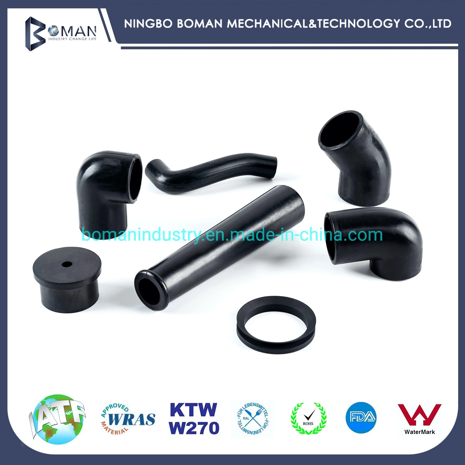 Silicone/EPDM/NBR Rubber Seal, Customize Rubber Parts, Rubber Product for Bathroom Accessories