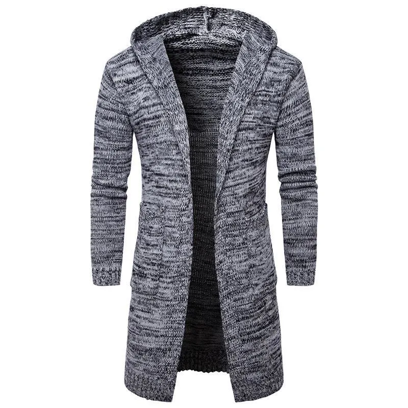 High quality/High cost performance  Thick Winter Thermal Wholesale/Supplier Custom Fashion Fake Cashmere Men Hoodies Knitted Sweater Cardigan