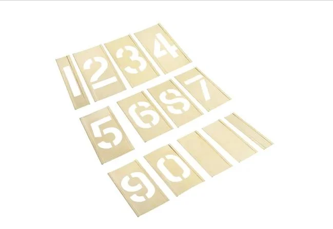 Best Selling Custom Design Standard Brass Stencil Number and Figure for Paint