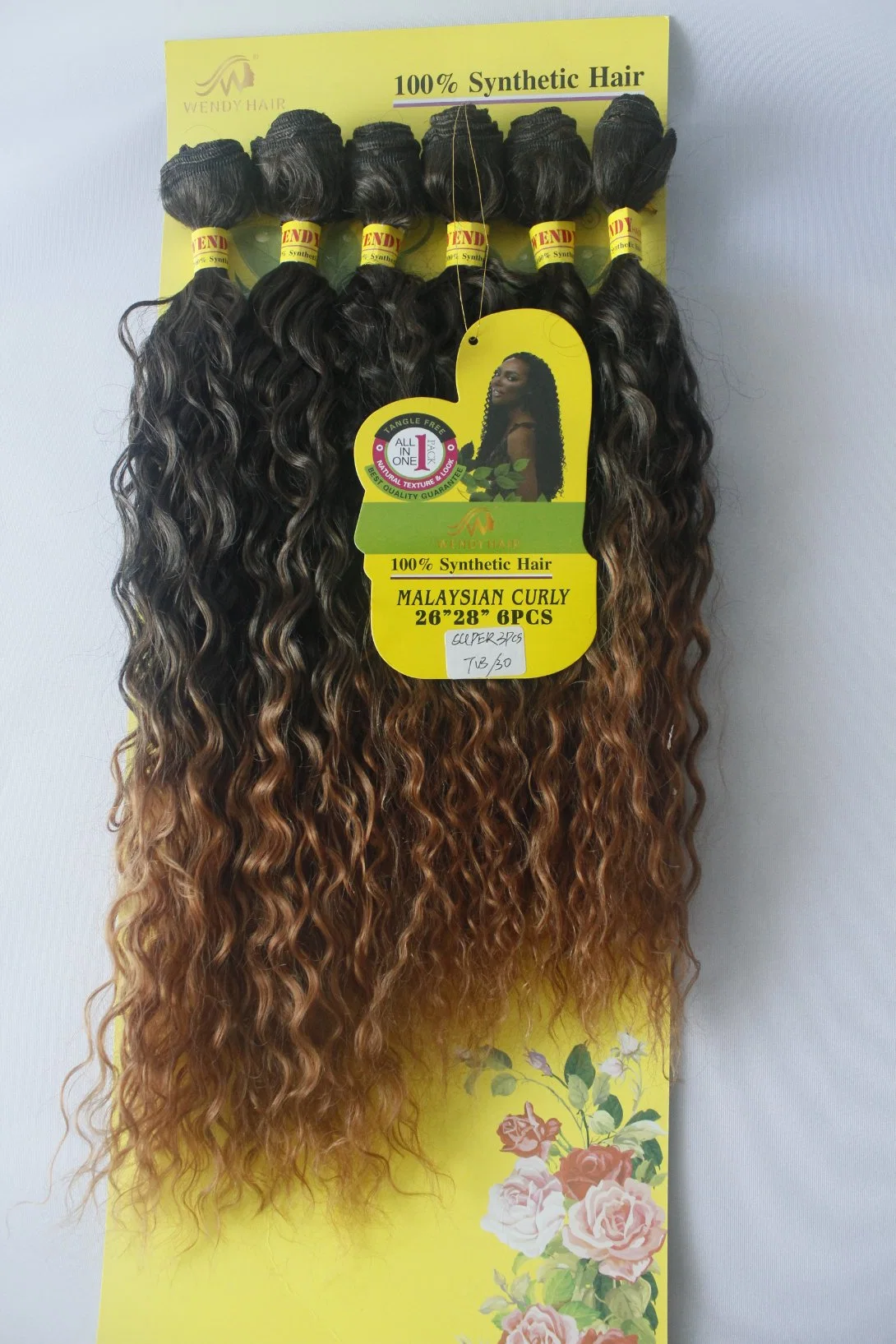 High Quality Premium Fiber Water Wave Bundles Weaving Synthetic Weave Hair Packs