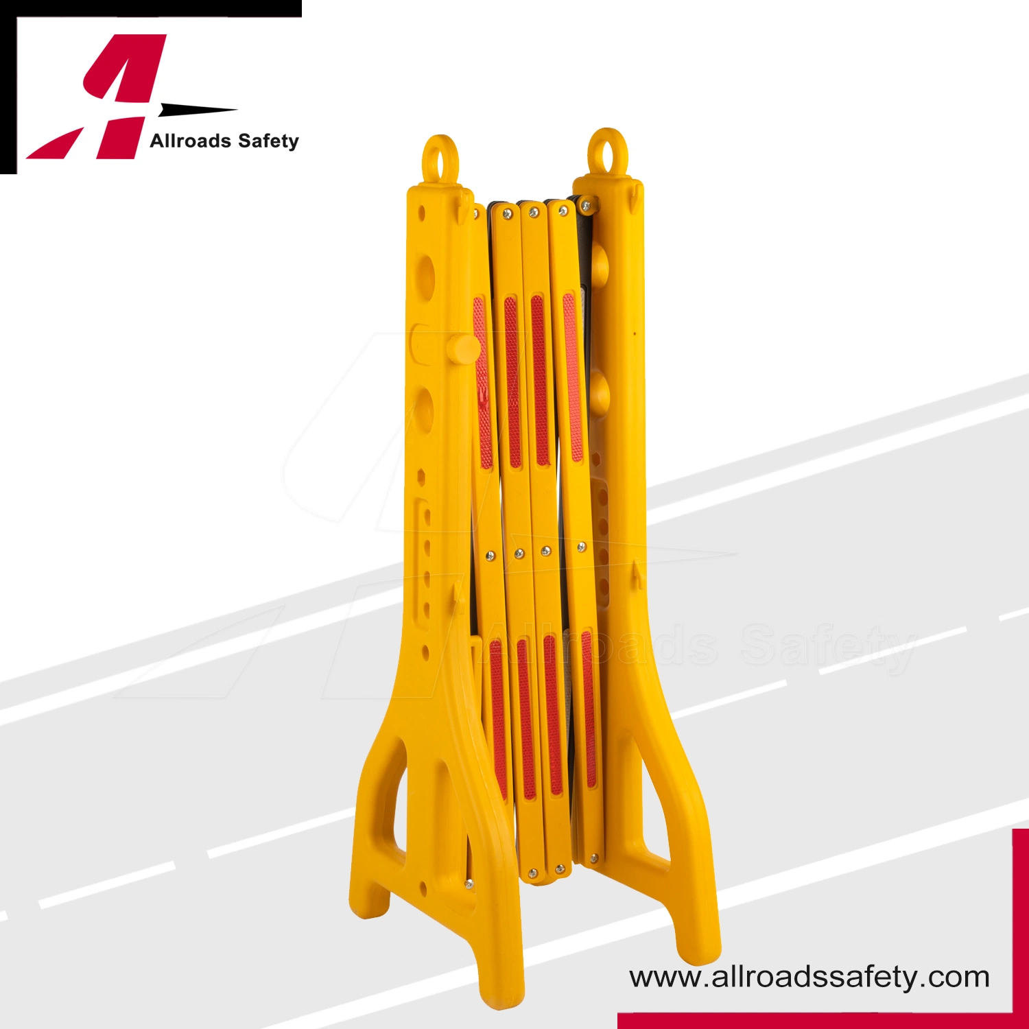 Expandable Plastic Portable Road Traffic Safety Barricade