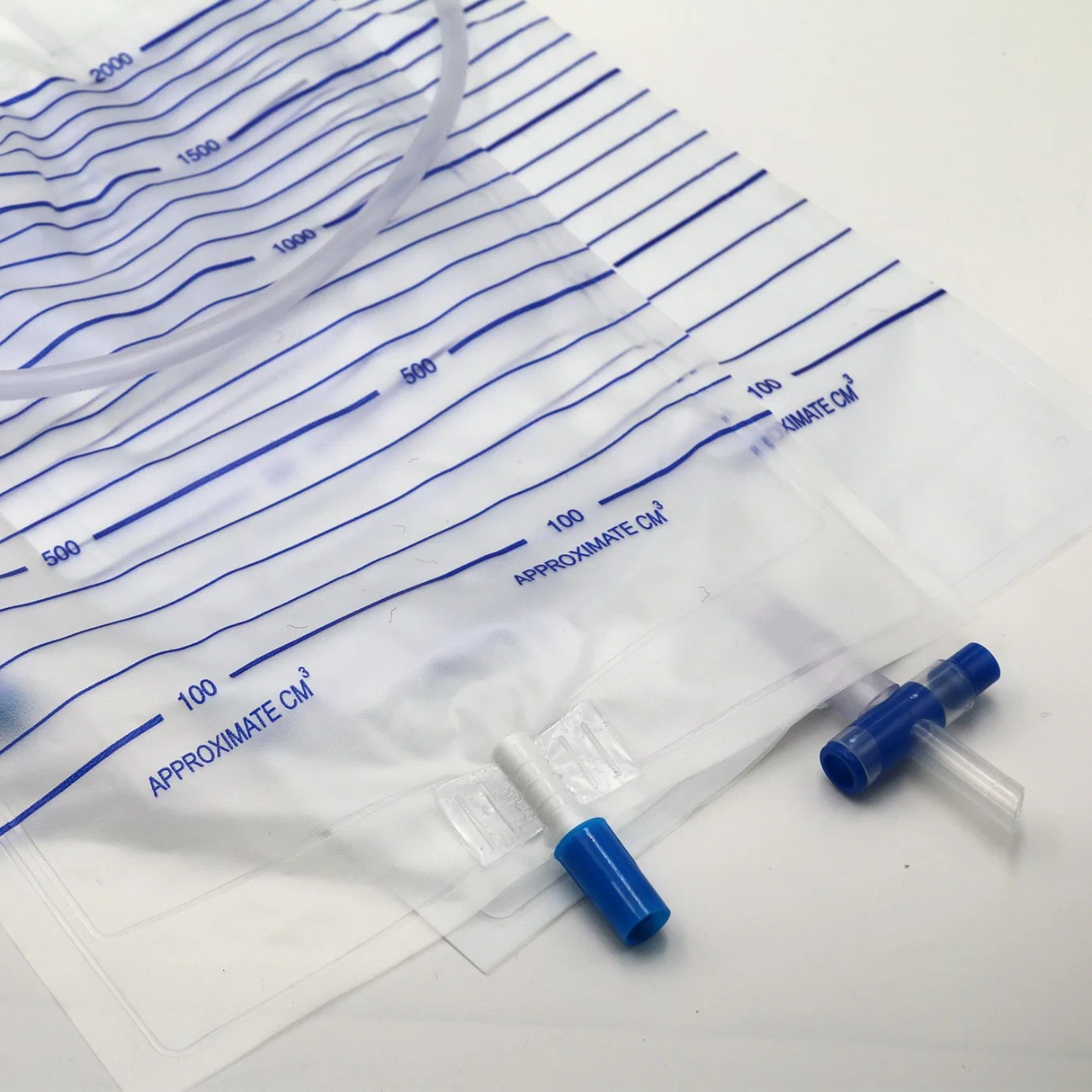 Disposable 600 Ml Dravity Drainirin Urine Bag with Twester Lock