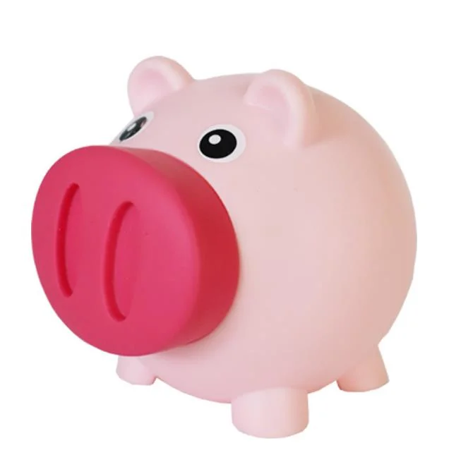 الجوت الترويجية شكل بيغ بنك Piggy بنك بلاستيك Piggy Bank خنزير