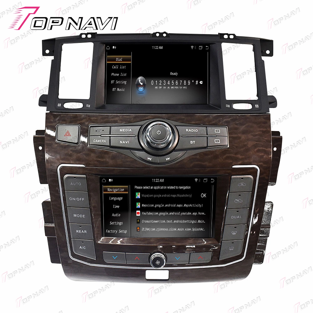 8 pulgadas Radio estéreo GPS Navegación para Y62 Nissan Patrulla 2010-2020