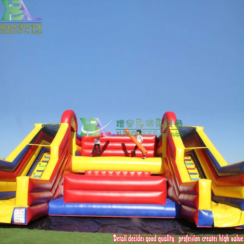 Inflatable Gladiator Jousting Arena Giants Inflatable Battle Zone Bouncy Slide Jousting Balance Challenge Game