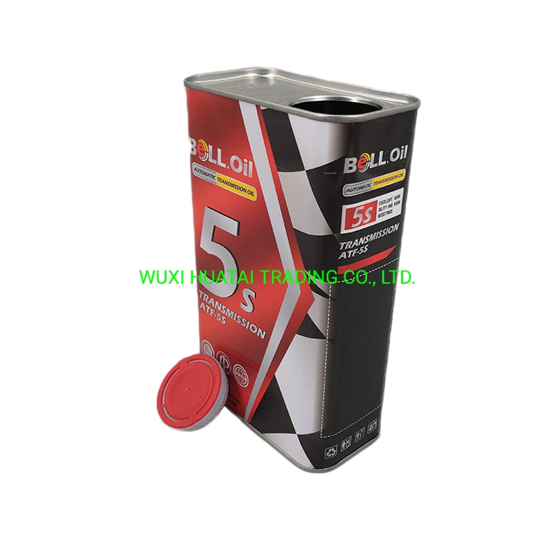 1000ml Square Metal Cans, Motor Oil Can, Rectangular Tin Can for Oil