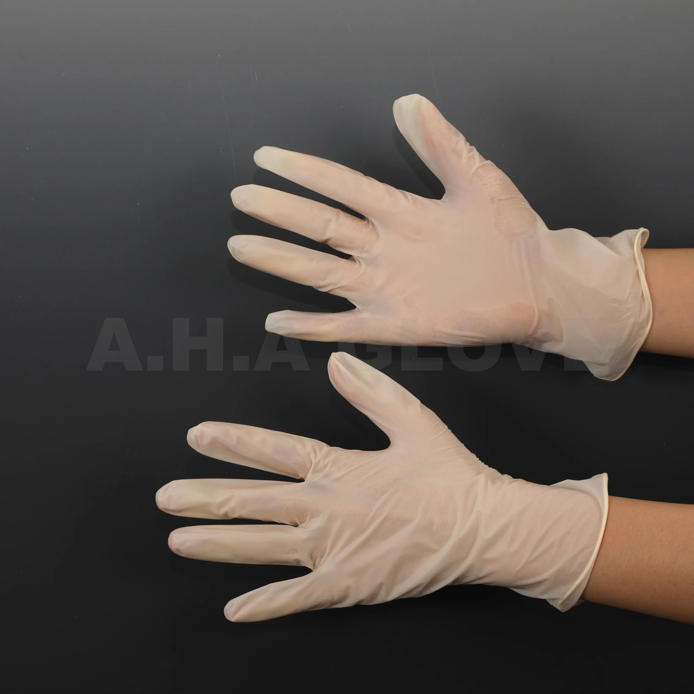 Tattoo Salon Beauty Use Industry Pink Disposable Vinyl Protective PVC/Nitrile Gloves