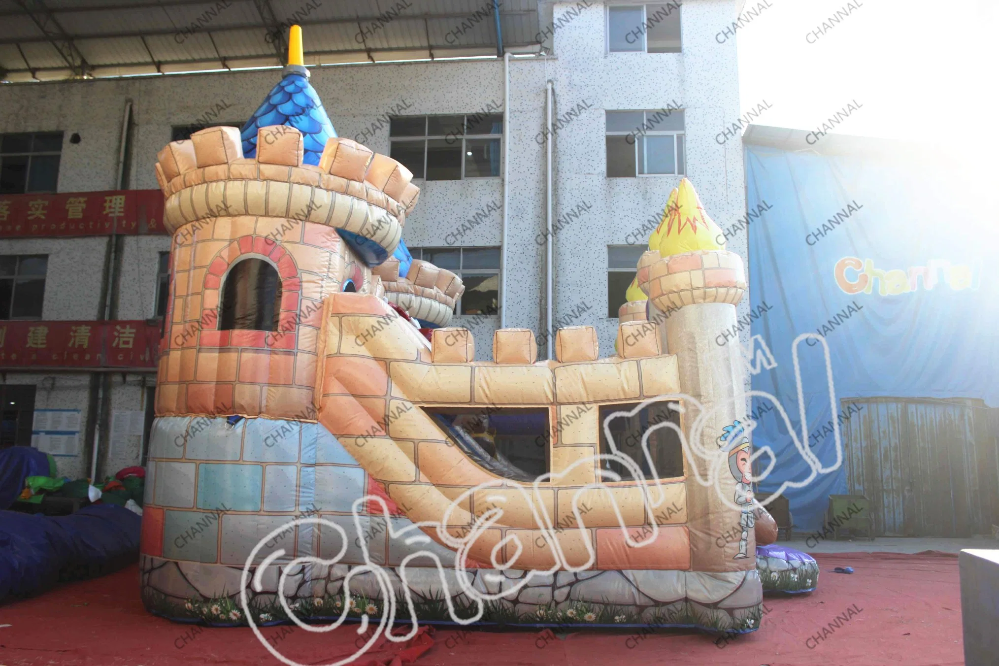 Knight Vs Dragon Aufblasbarer Spielplatz Bouncy Jumping Castle Aufblasbarer Spielplatz