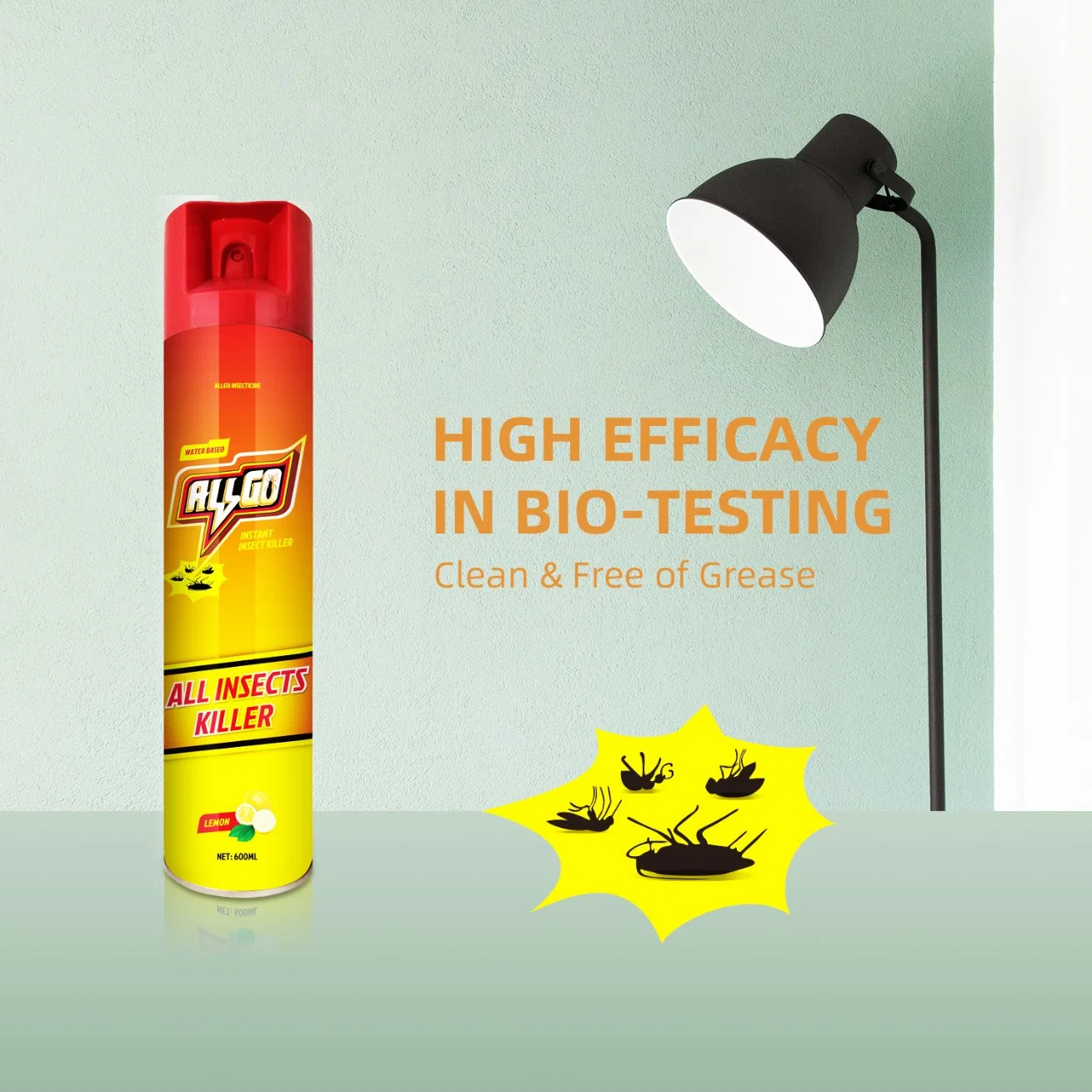 Alllgo 600ml Pesticide Insecticide Spray Mosquito Fly Cockroach Roach Killing Aerosols