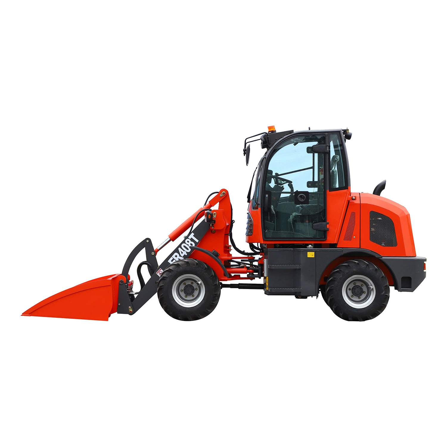 Hydraulic Front Discharge Everun Er408t 0.8ton Garden Trucking Mini Track Construction Loader