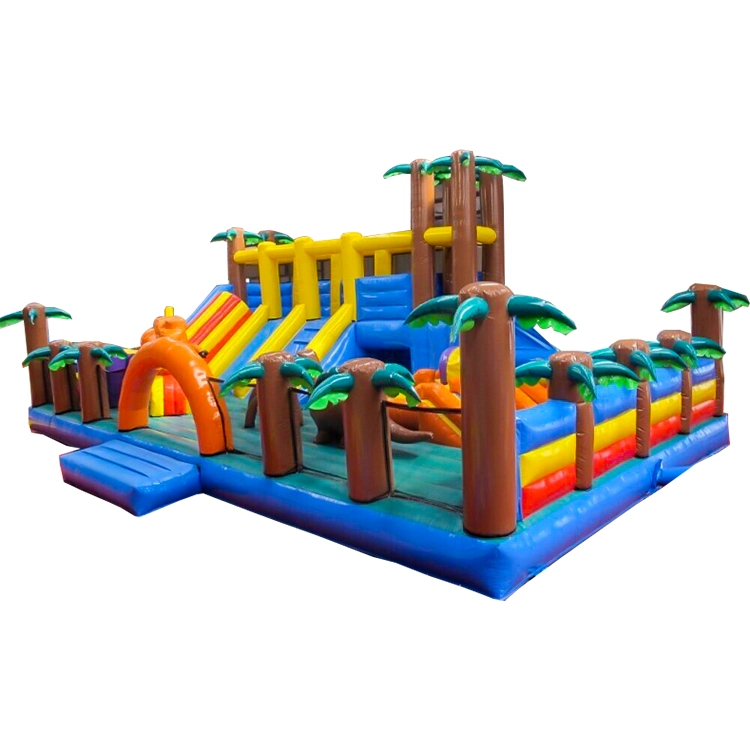 by Discount Tiger Animal Theme Inflatable Castle Bouncy Castle with Slide for Sale