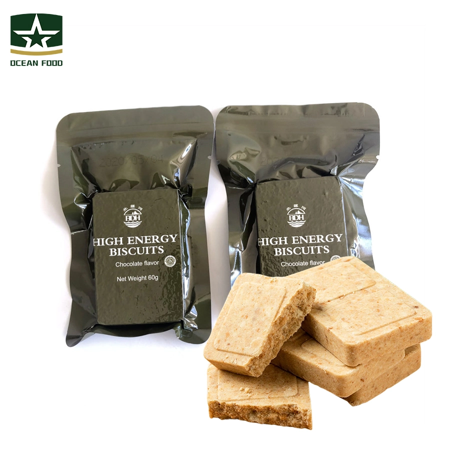 Galletas Civil instantánea militar 60g*180 sabor chocolate barras de alta energía