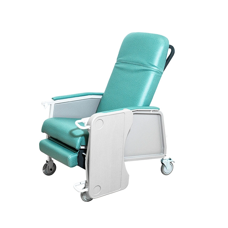 Grado Hospital médica móvil flebotomía reclinable silla con ruedas para habitación de paciente