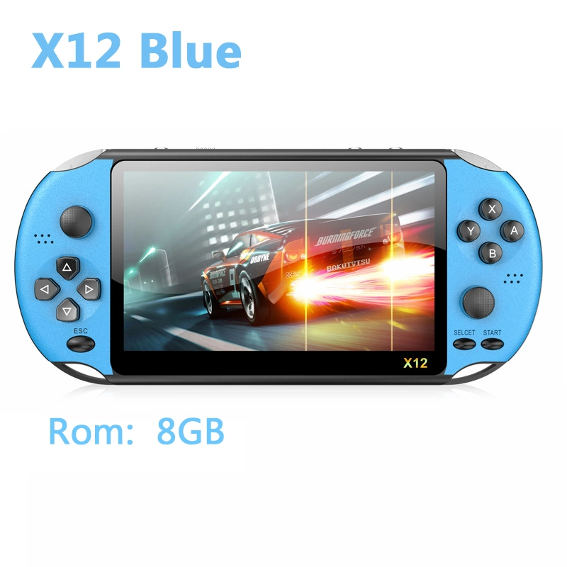 3500 in 1 Childhood Classic Games X12 Portable Handheld Video Game Console 8GB 5.1'' 64bit Game Player