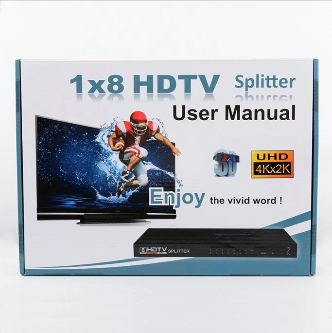 1X8 HDMI Splitter 8 Port 1 in 8 out