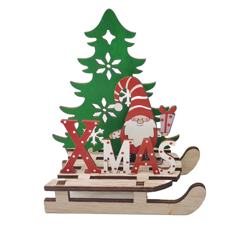 Navidad creativa de madera DIY ornamentos Puzzle de madera niños Regalo