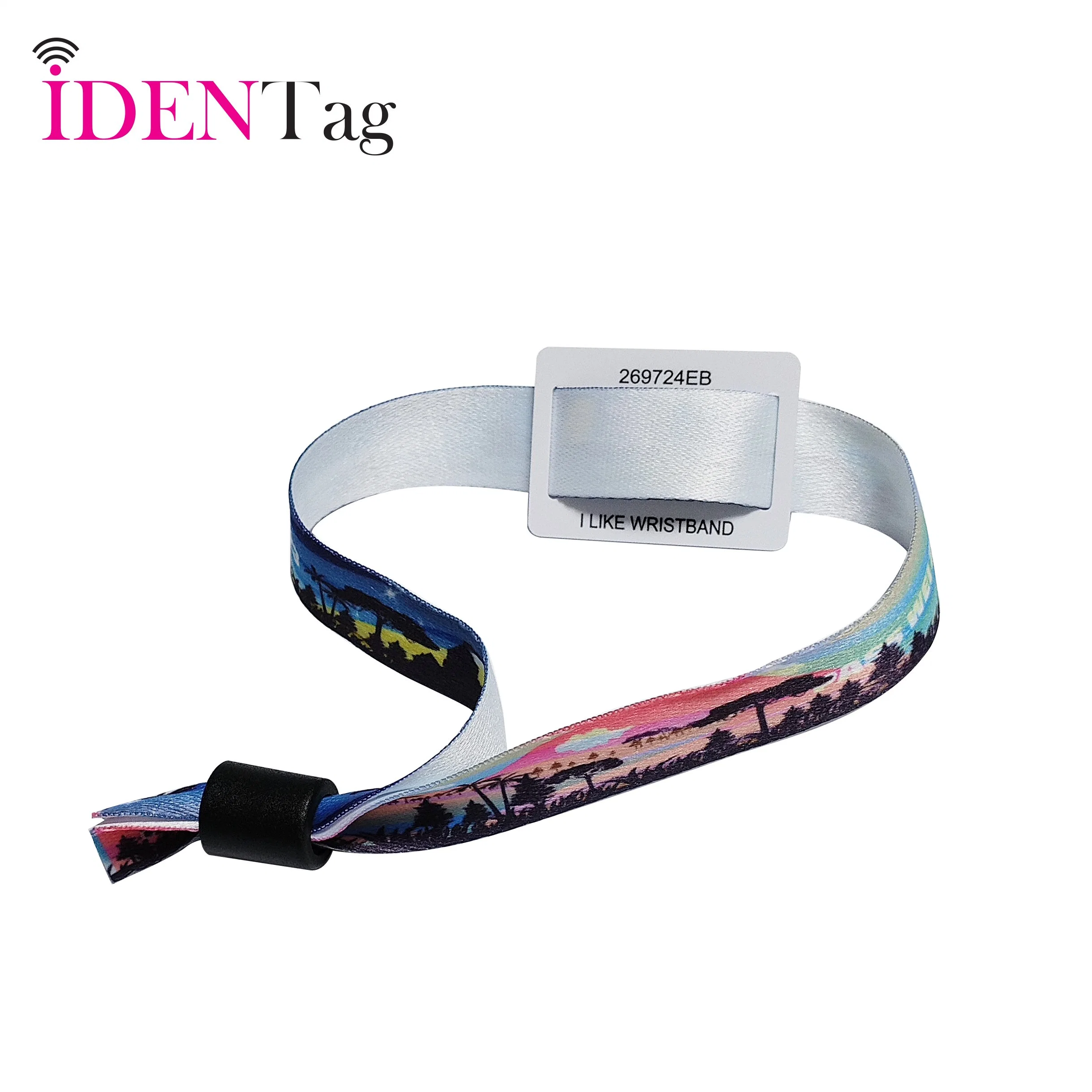 Charm Cheap Concert Festival Polyester High quality/High cost performance  Cloth Soft Convenient Recycle Wristband Bracelet