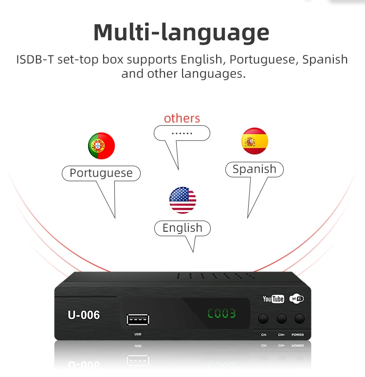 Junuo OEM Hevc H. 265 DVB-T2 Receiver Set Top Box