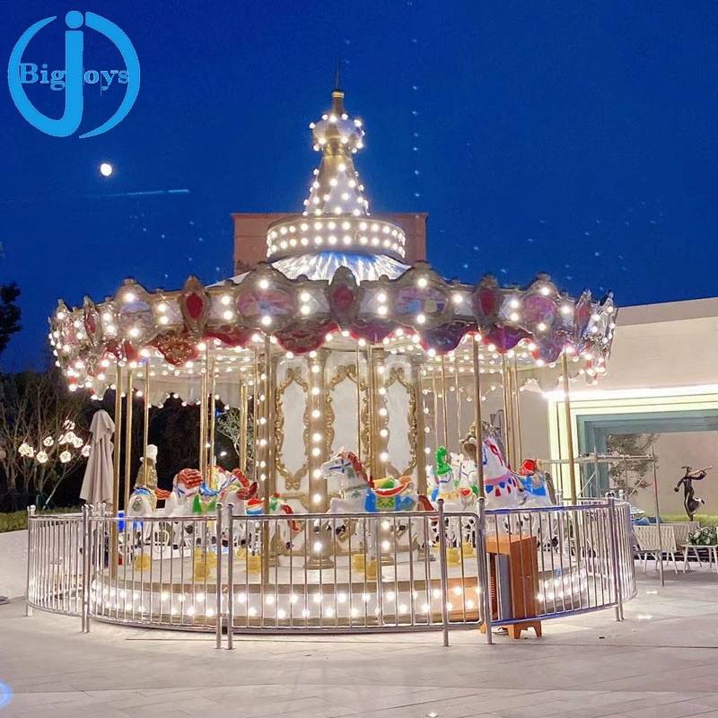 China Fornecedor Parque de Diversões Branco Casamento Electric Merry Go Round Cavalo carrossel para venda