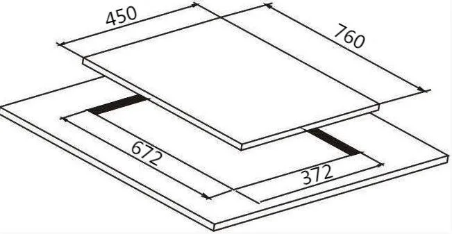 76cm Einbauküche EGO Induktions-Kochfeld Elektro-Hotpot Herd gebaut In kommerziellen Induktions Kochfelder Herd