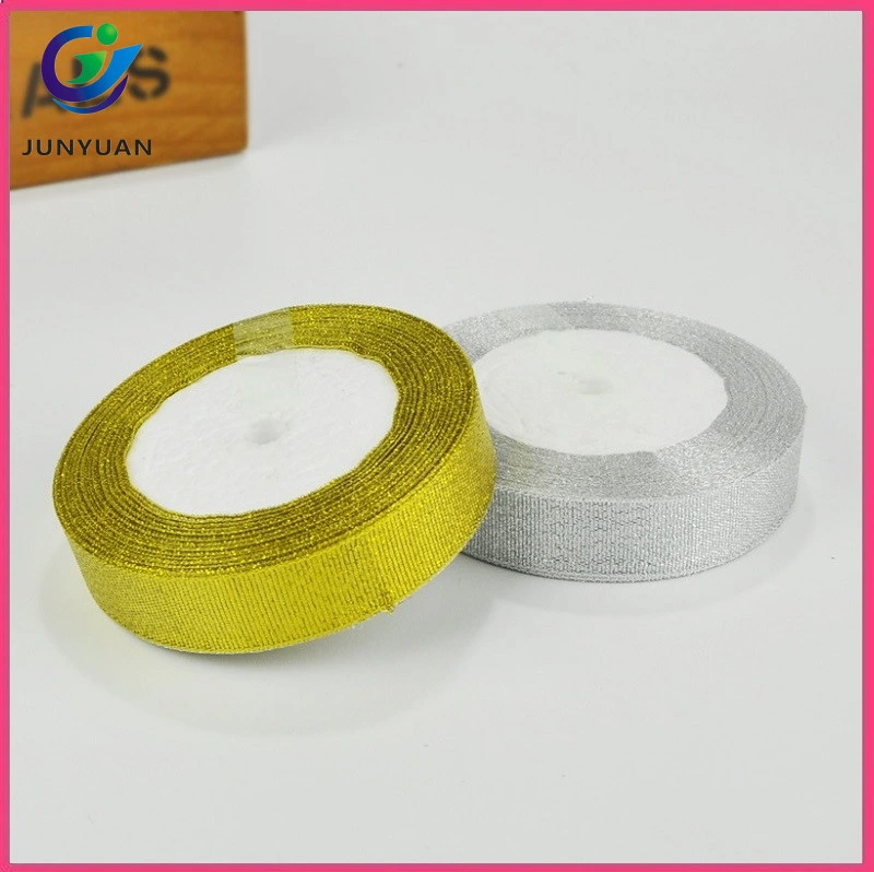 Wholesale/Supplier Christmas Ribbon Gold and Silver Metallic Decorative Ribbon