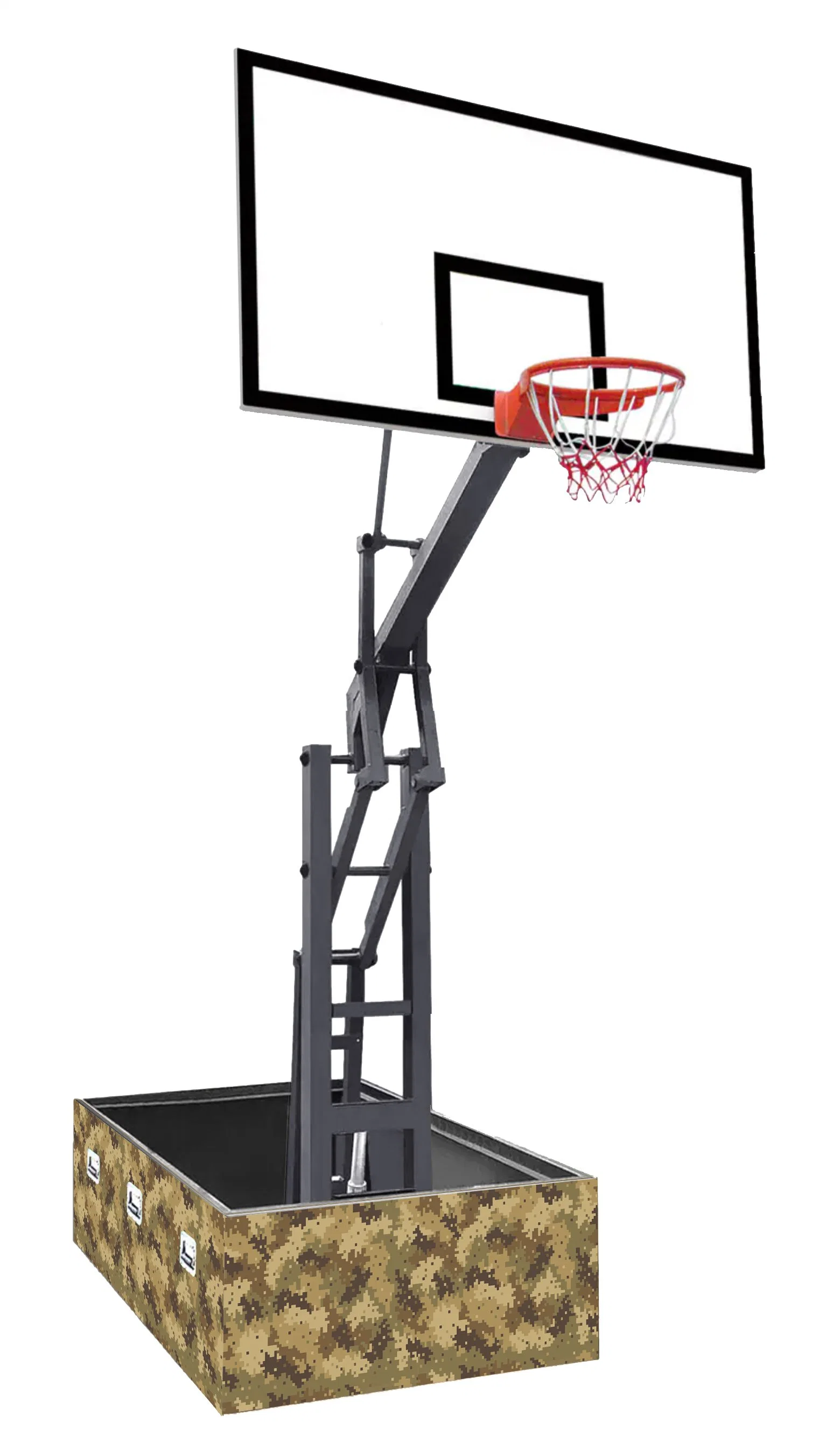 Fully Folding Basketball Hoop Basketball Goal Basketball System Basketball Equipment Basketball Rim Basketball Stand