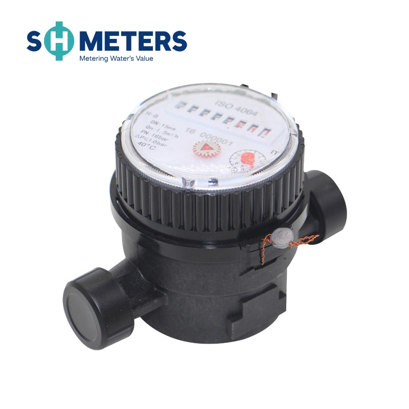 Easy Installation 1/2inch~3/4inch Plastic Nylon Single Jet Cold Water Meter