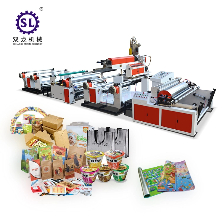 500 Wide Double Station Extrusion Coating Lamination Machine