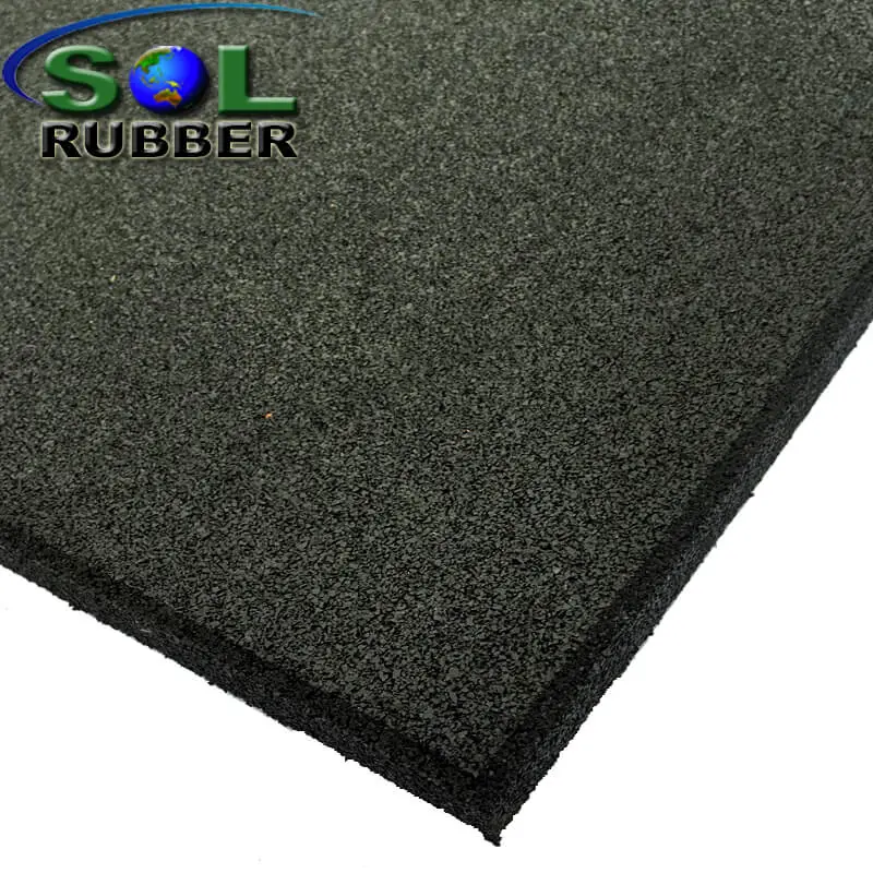 Sol antideslizante de caucho EPDM de Fitness de 10mm Rodillo de goma Pisos de gimnasio