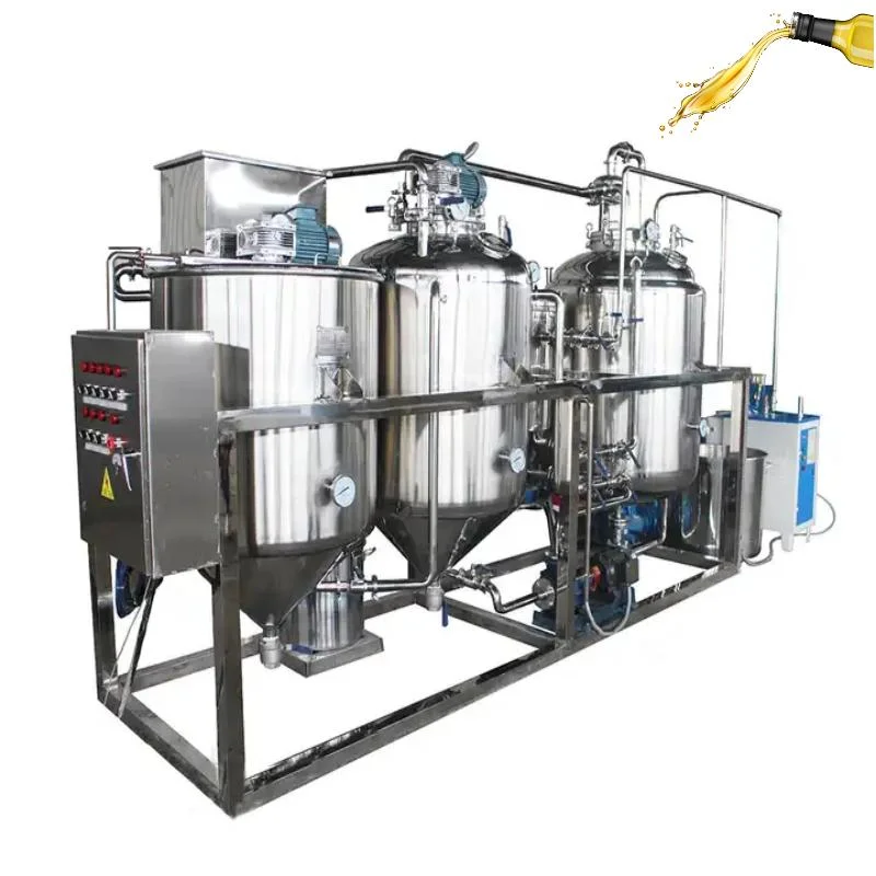 Hot Sale Peanut Oil Refining Machine Cooking Vegetable Oil Refining Plant Price