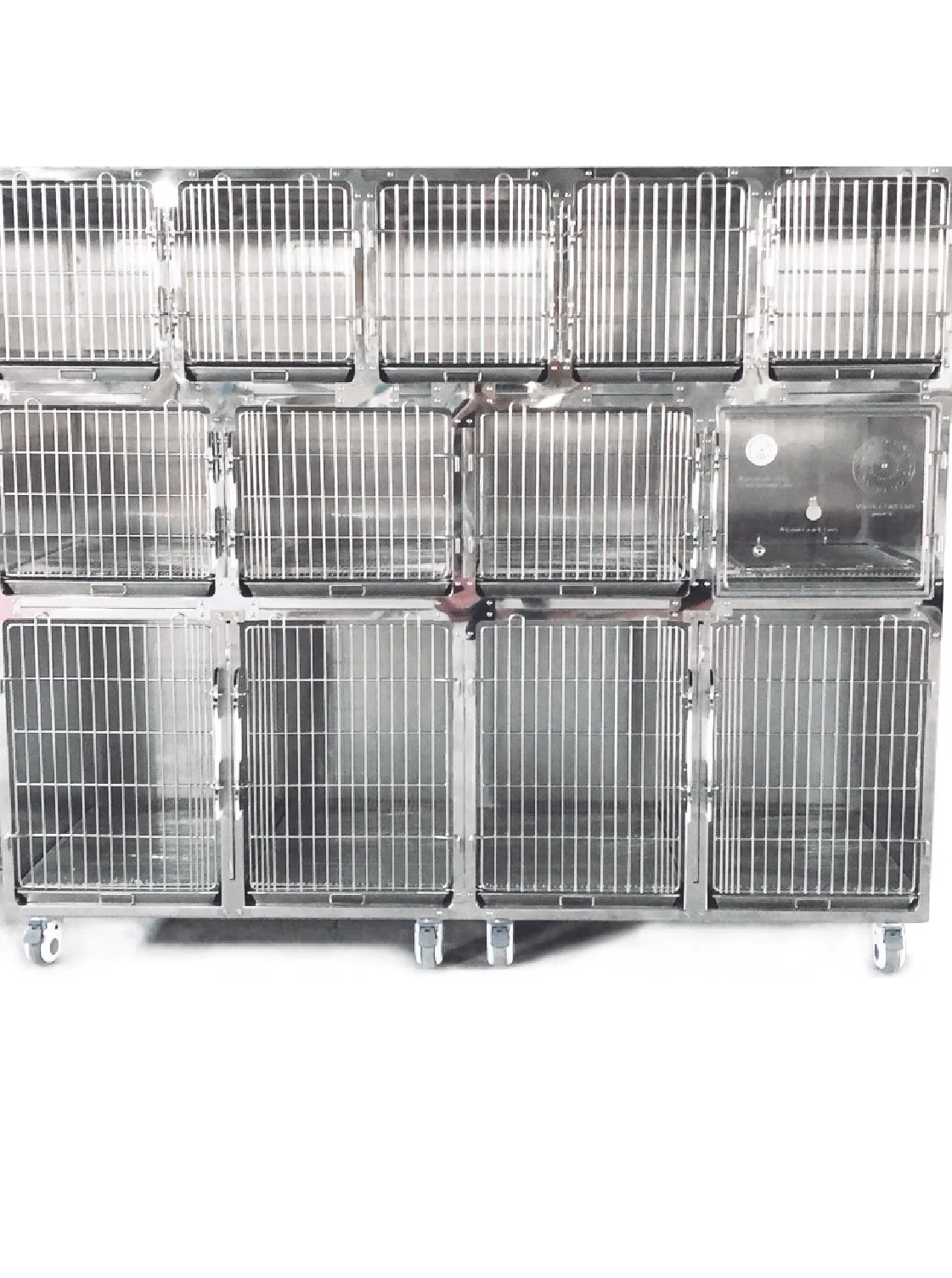 Hot Selling Veterinary 304 Stainless Steel Pet Display Cage for Vet Clinic